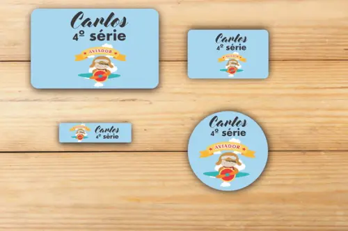 Adesivos Escolar -aviador-mod 1