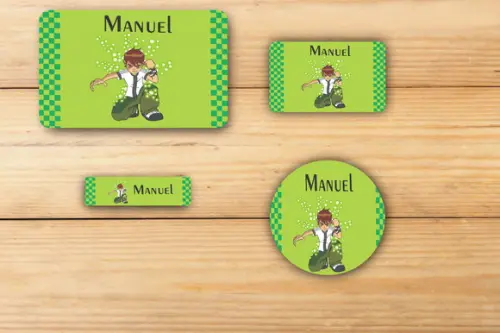 Adesivos Escolar -ben 10-mod 2