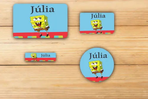 Adesivos Escolar -bob Esponja-mod 3