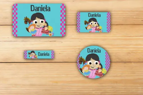 Adesivos Escolar -boneca-mod 2