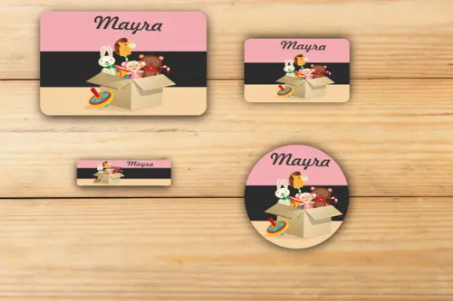 Adesivos Escolar -boneca-mod 1
