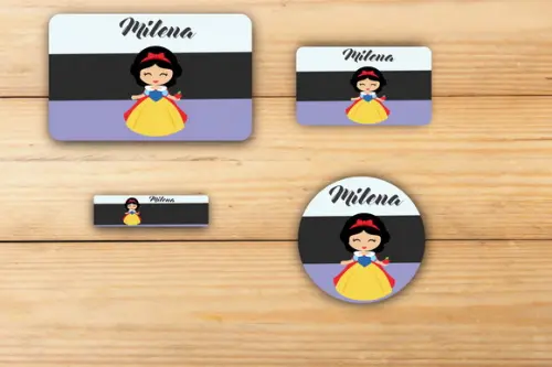 Adesivos Escolar -branca de Neve-mod 1