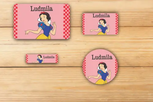 Adesivos Escolar -branca de Neve-mod 2