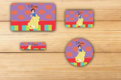 Adesivos Escolar -branca de Neve-mod 3