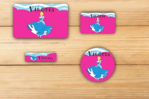 Adesivos Escolar -cinderela-mod 3