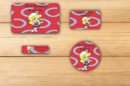 Adesivos Escolar -cowboy-mod 3