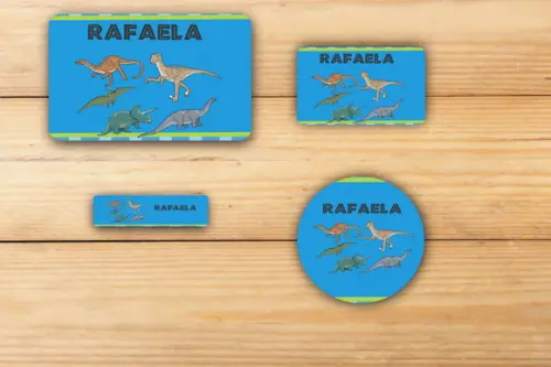 Adesivos Escolar -dinossauros-mod 4