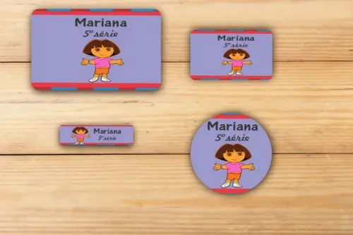 Adesivos Escolar -dora-mod 3