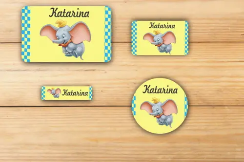 Adesivos Escolar -dumbo-mod 3