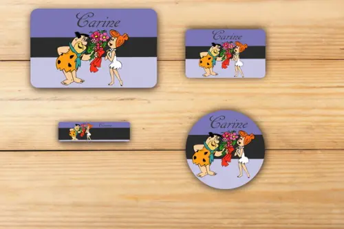 Adesivos Escolar -fred Flintstone-mod 1