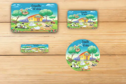 Adesivos Escolar -fazendinha-mod 2