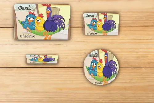 Adesivos Escolar -galinha Pintadinha-mod 1