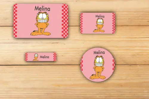 Adesivos Escolar -garfield-mod 2