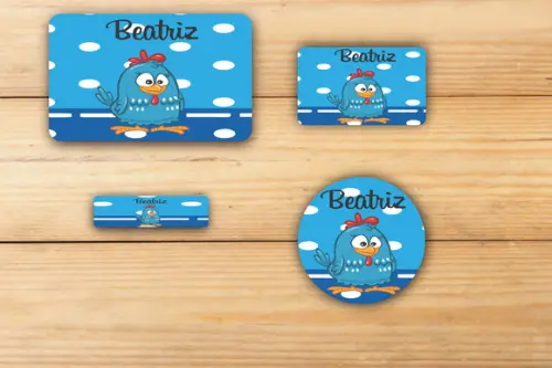 Adesivos Escolar -galinha Pintadinha-mod 3