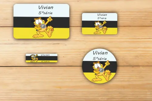 Adesivos Escolar -garfield-mod 1