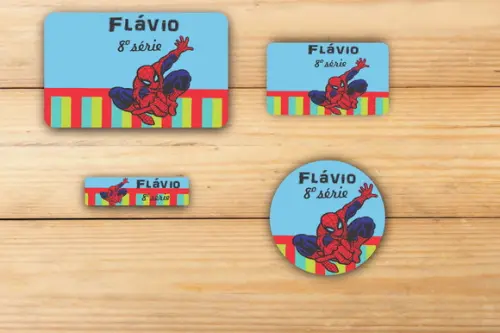 Adesivos Escolar -homem Aranha-mod 4