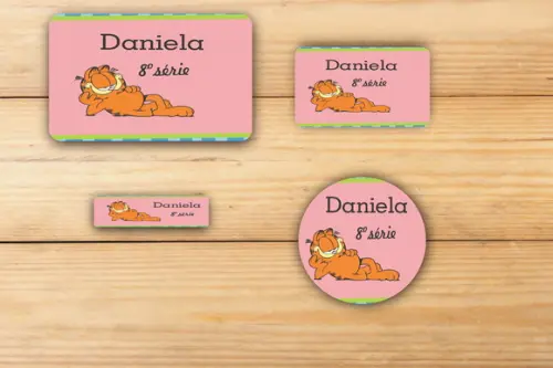 Adesivos Escolar -garfield-mod 4