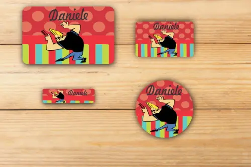Adesivos Escolar -johnny Bravo-mod 3