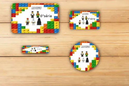 Adesivos Escolar -lego -mod 1
