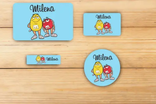 Adesivos Escolar -m&m -mod 1