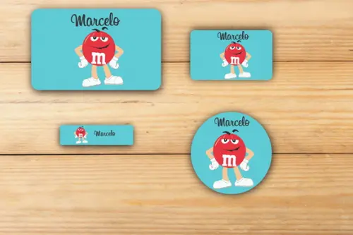 Adesivos Escolar -m&m -mod 2