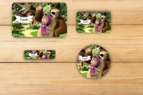 Adesivos Escolar -masha-mod 1
