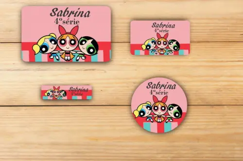 Adesivos Escolar -menina Super Poderosas-mod 1