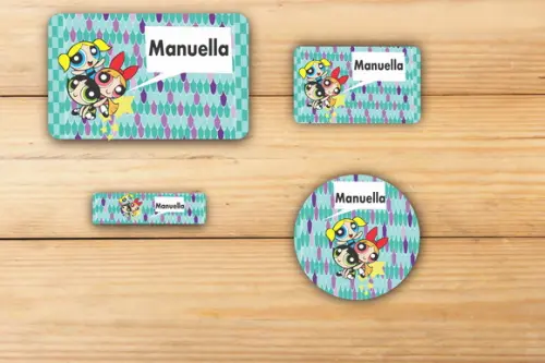 Adesivos Escolar -menina Super Poderosas-mod 2
