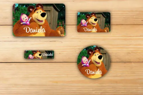 Adesivos Escolar -masha-mod 3