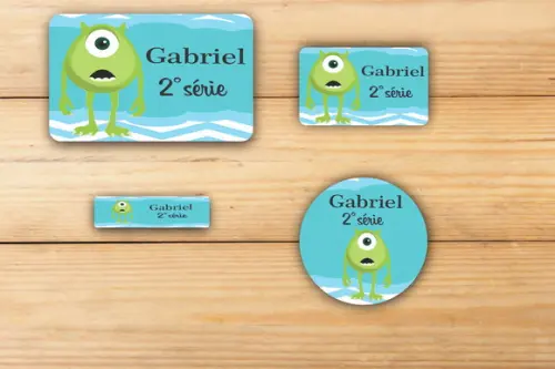 Adesivos Escolar -mike Wazowski-mod 2