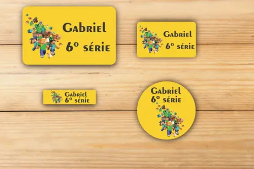Adesivos Escolar -minecraft -mod 1