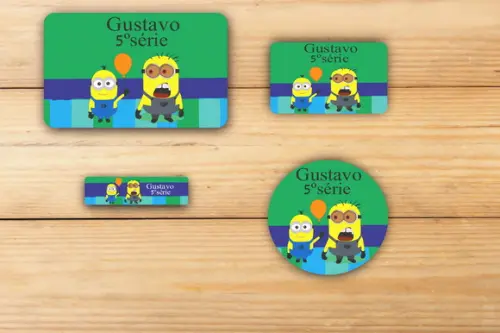 Adesivos Escolar -minions-mod 1