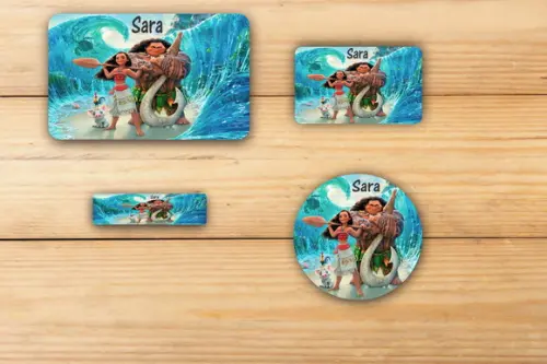 Adesivos Escolar -moana e Mauí Mod 4
