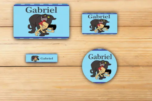 Adesivos Escolar -mogli-mod 2