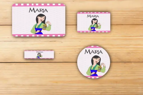 Adesivos Escolar -mulan-mod 1