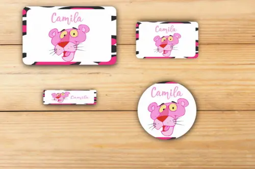 Adesivos Escolar -pantera Cor de Rosa-mod 4