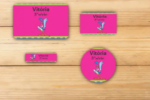 Adesivos Escolar -papaleguas-mod 4