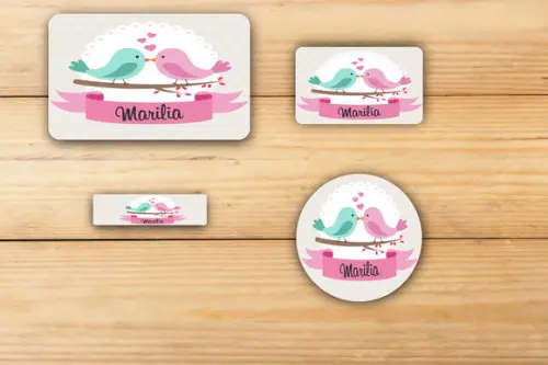 Adesivos Escolar -pássaros Mod 2