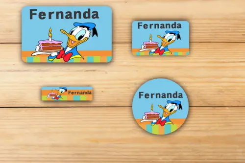 Adesivos Escolar -pato Donald-mod 3