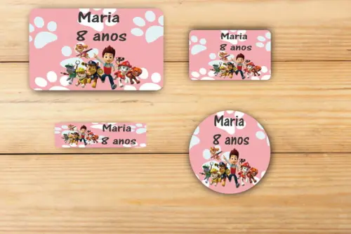 Adesivos Escolar -patrulha Canina Mod 1