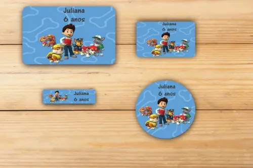 Adesivos Escolar -patrulha Canina Mod 4
