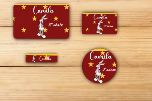 Adesivos Escolar -pernalonga-mod 1