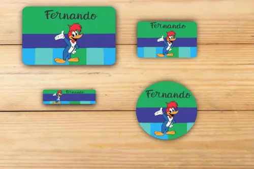 Adesivos Escolar -pica Pau-mod 1
