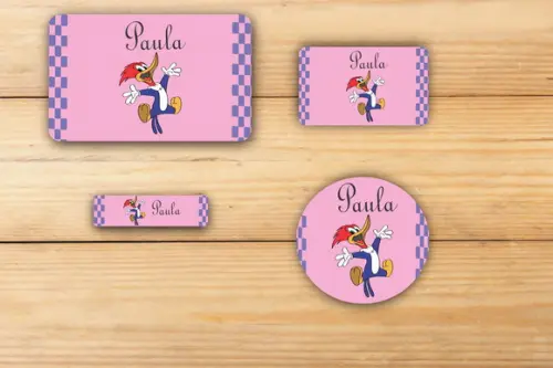 Adesivos Escolar -pica Pau-mod 3