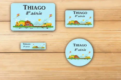 Adesivos Escolar -pipa e Catavento-mod 3