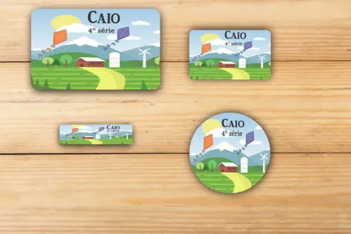 Adesivos Escolar -pipa e Catavento-mod 2