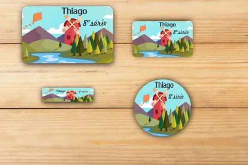 Adesivos Escolar -pipa e Catavento-mod 4
