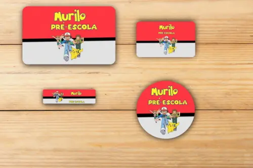 Adesivos Escolar -pokemon Mod 1