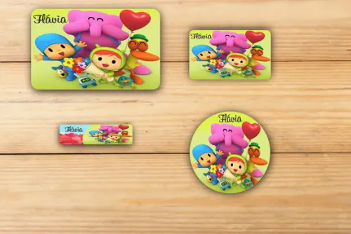 Adesivos Escolar -pocoyo Mod 2