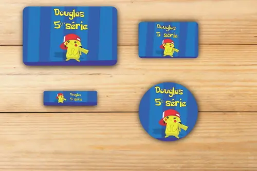 Adesivos Escolar -pokemon Mod 3